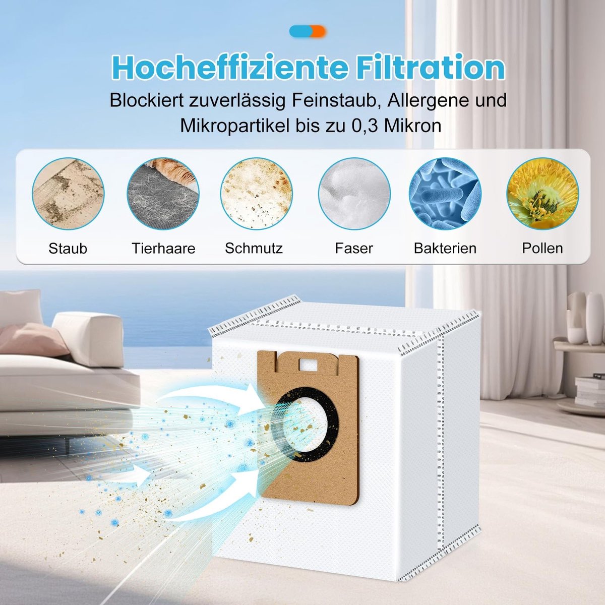 Dailygoods - Stofzakken voor Dreame D10 Plus/Stofzuigerrobot - 12 Stuks Hoge Kwaliteit