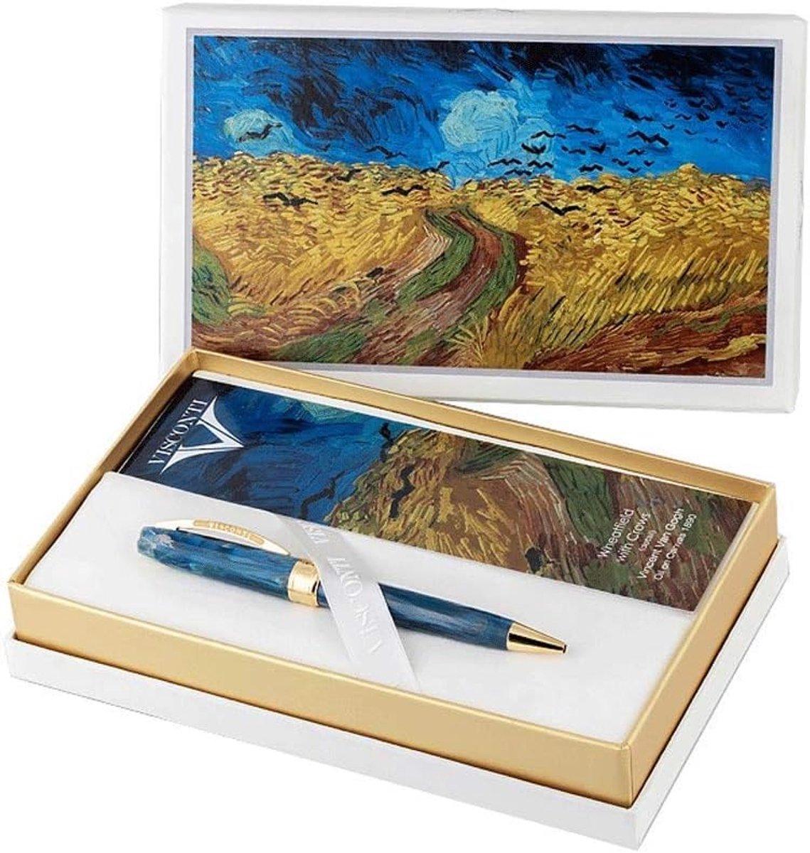 Balpen Visconti Van Gogh - Tarweveld met Kraai - Met veerclip - Inclusief geschenkdoos - ShopVlot
