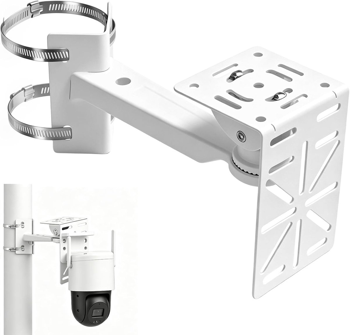 Camera wandmontage - flexibele en stabiele houder - ideaal voor buiten - optimale camerahoek - ShopVlot
