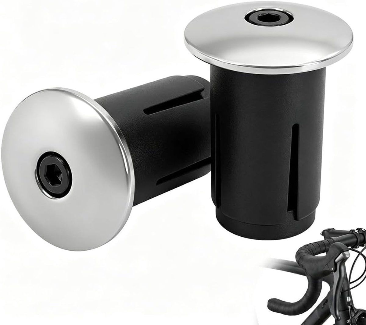 Stuurpluggen stuuruiteinden - aluminiumlegering - optimale bescherming - geschikt voor racefiets - ShopVlot