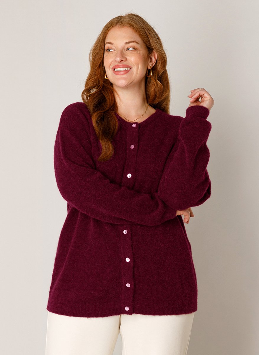 BASE LEVEL CURVY Yulia Cover ups - Wine Red - maat 4(54/56)