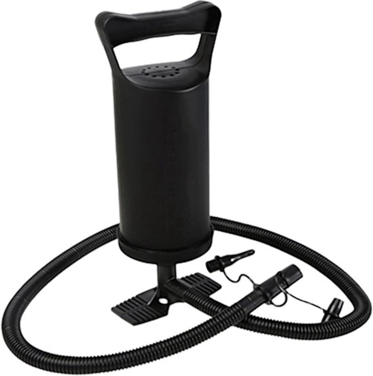 Handpomp Dubbele Hefpomp - Handpomp met 2 Opzetstukken - Luchtpomp voor Luchtmatrassen - 1,2 Liter Pompvermogen - Duurzaam en Betrouwbaar