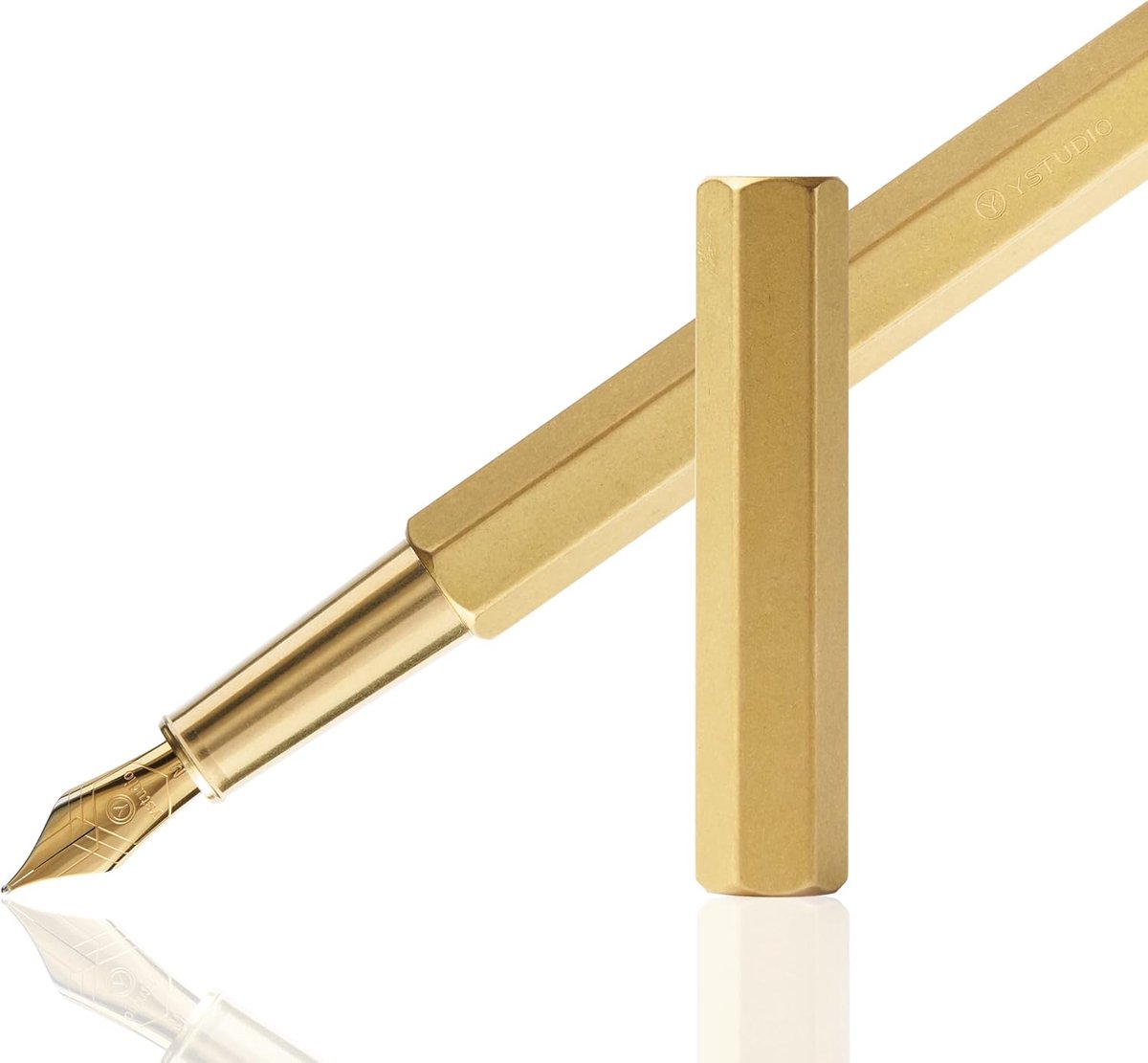 Vulpen classic - messing - F-nib - perfect voor dagelijks gebruik - ShopVlot