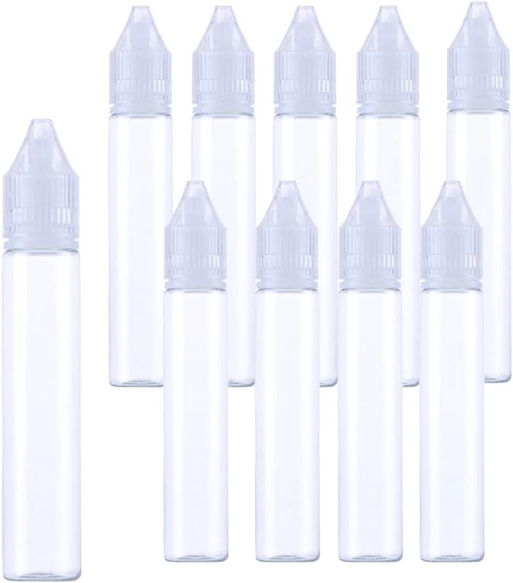 Drupflessen 30ml - Plastic flesjes - Lichtgewicht en duurzaam - Ideaal voor oliën en verf - ShopVlot