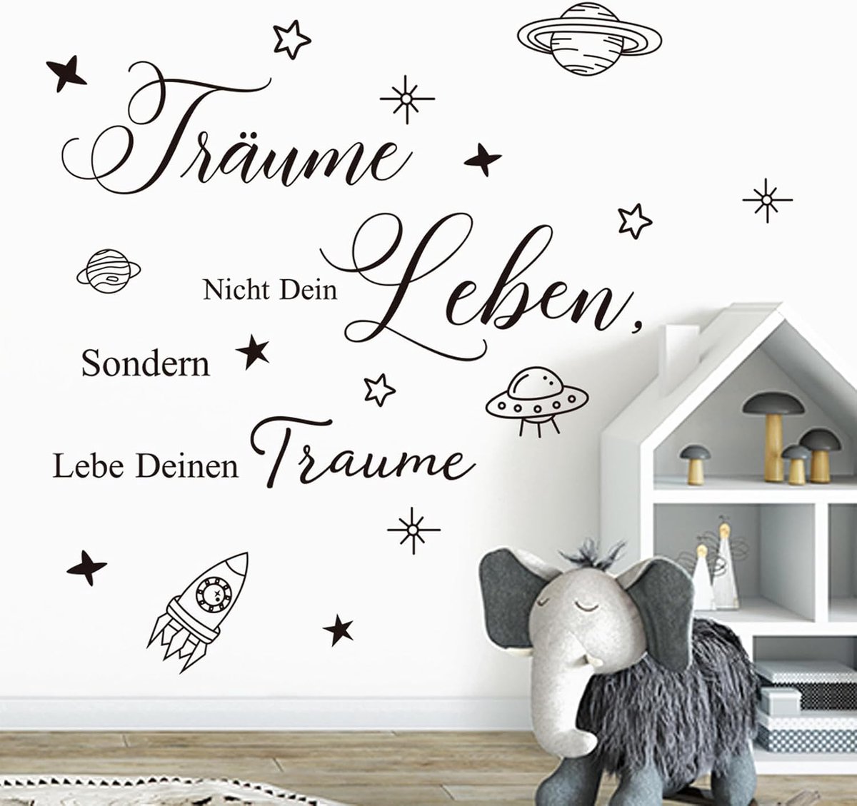 Muursticker modern - zelfklevend - motiverende spreuk - inspireert elke dag - ShopVlot