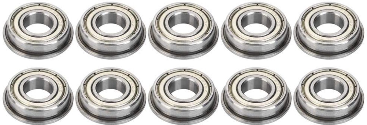 Flenslagers 10x22x6mm - Hoogwaardige dubbele afdichting - Lage wrijving - Ideaal voor powertransmissie - ShopVlot