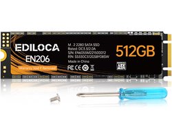 Ediloca EN206 128GB 3D NAND M.2 SSD, M.2 2280 SATA III 6Gb/s internal SSD, read/write speed up to 550/460MB/s - ShopVlot