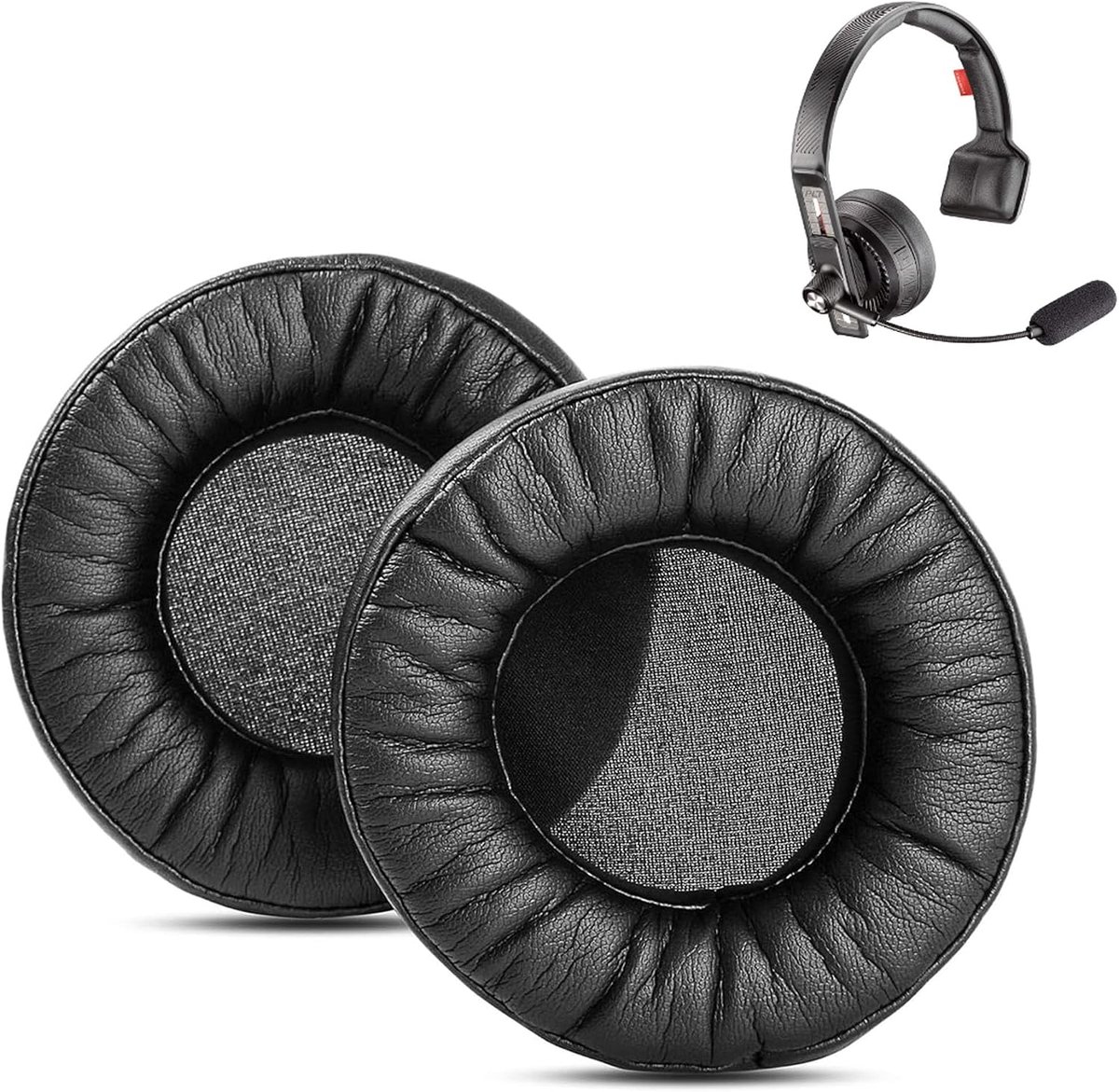 Ear Pads Compatible with Plantronics Voyager 104 Headset Ear Pads Replacement with Softer Protein Leather and Memory - ShopVlot