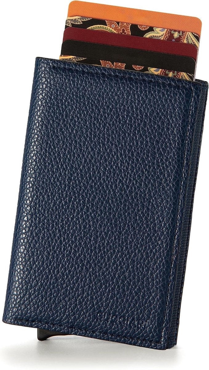 GUGGIARI® Credit Card Holder, Coin Compartment Card Case/Card Holder with Magnetic Closure, Aluminium RFID Card - ShopVlot