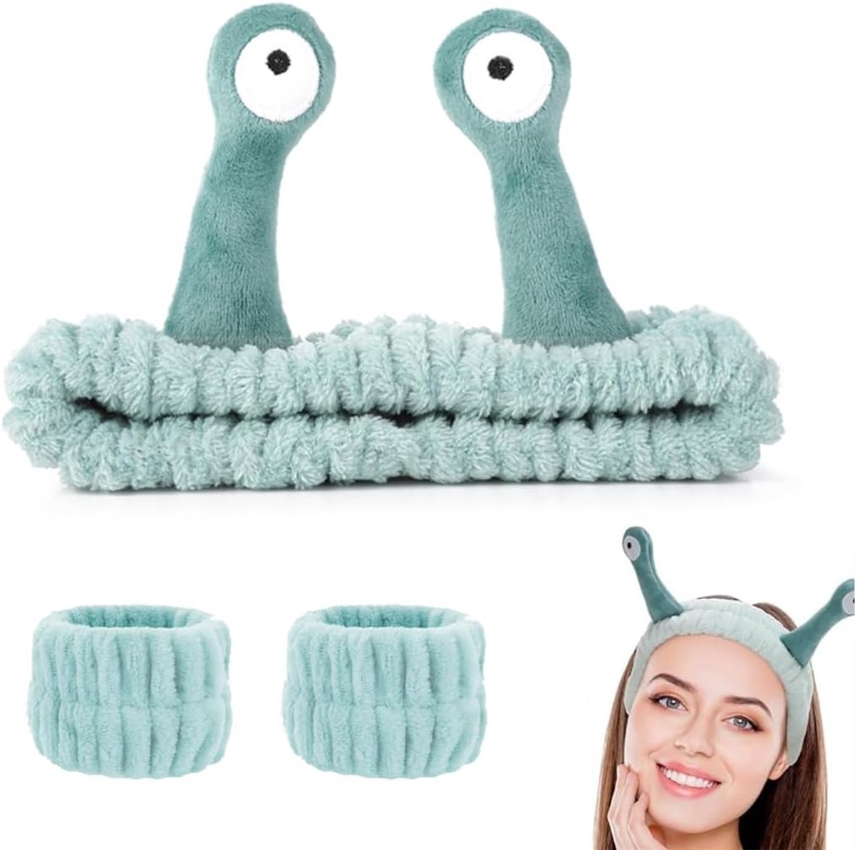 Skincare manchet voor gezicht - absorberende hoofdband - grappig ontwerp - ideaal voor make-up - ShopVlot