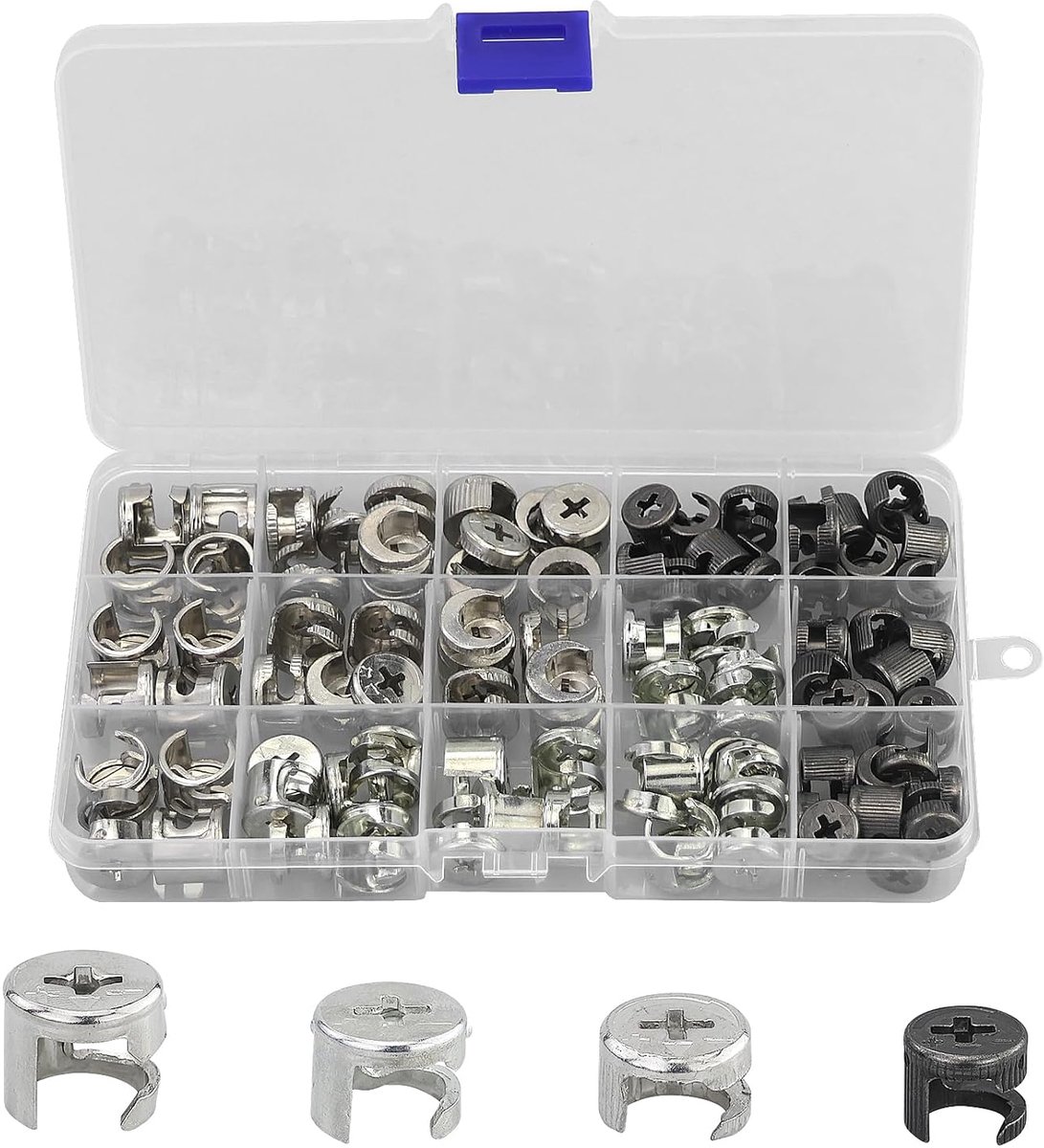 Meubelsluiting set 88-delig - Robuuste vergrendeling - Assortiment voor kasten en lades - Eenvoudige montage - ShopVlot