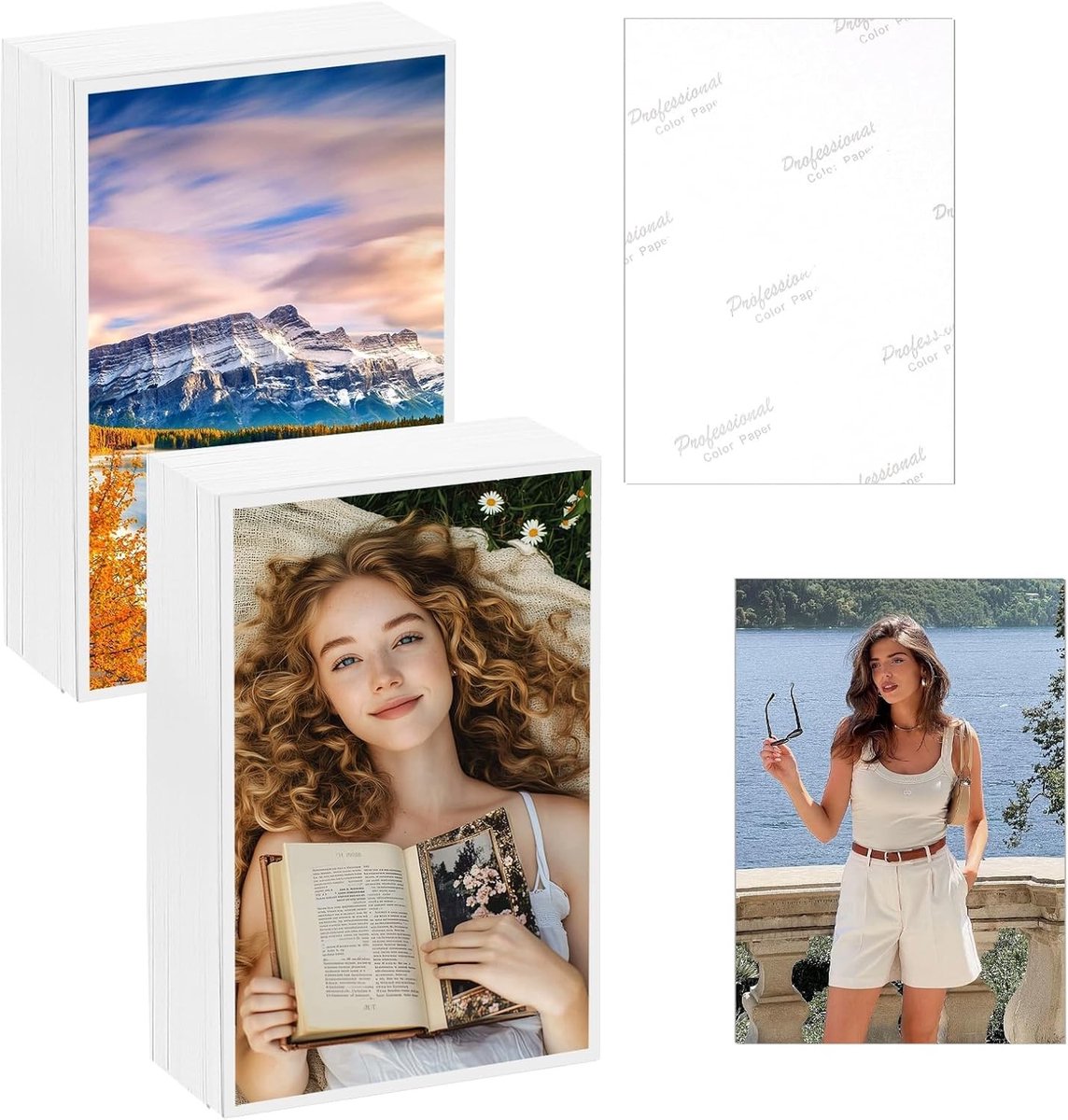 Fotopapier - Wit - 10 x 15 cm - Glanzend - Voor Inkjetprinters