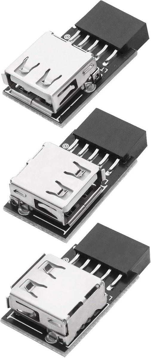 USB 9 Pin adapter - 3 stuks - Type A - compatibel met Mac en Windows systemen - ShopVlot
