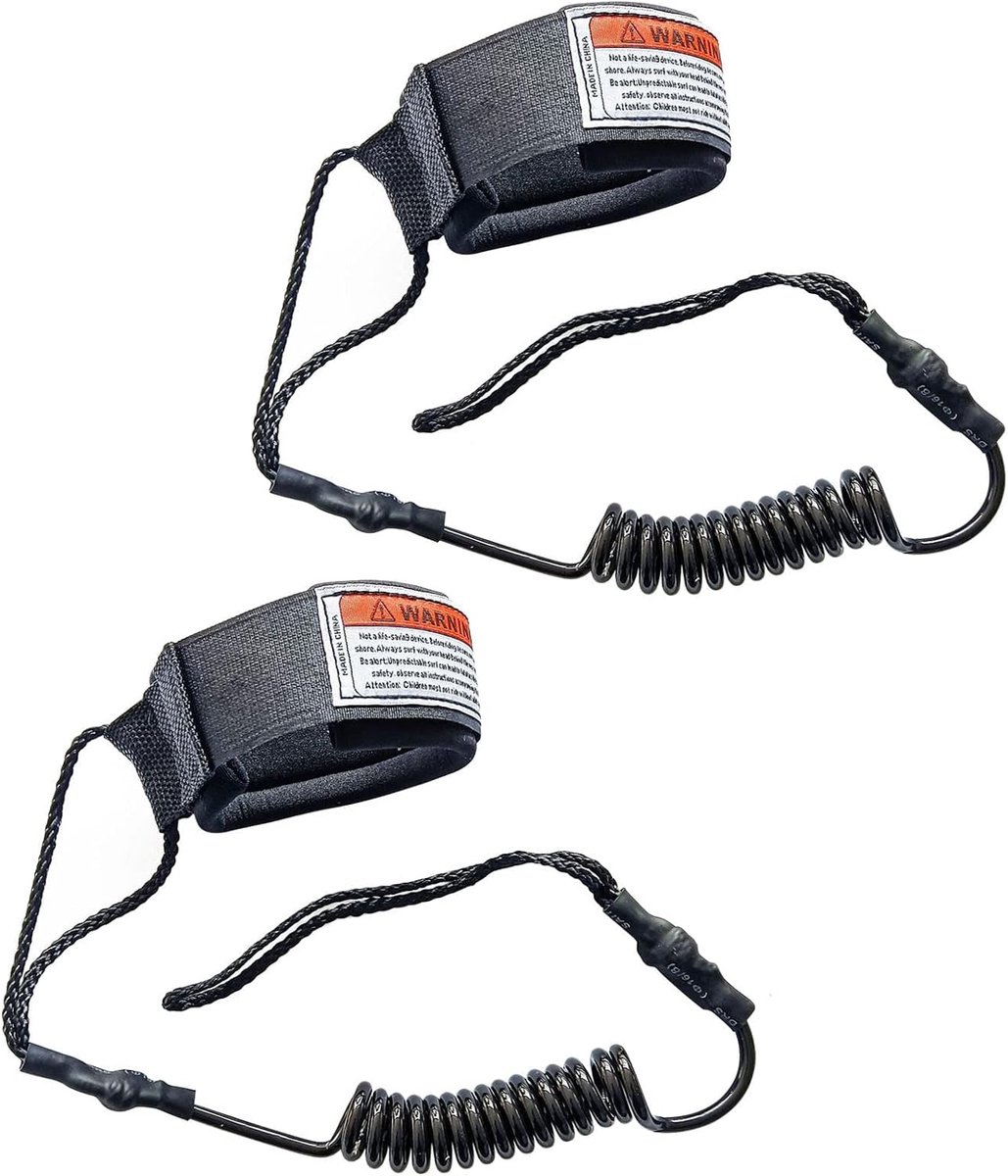 Surfboard leash set 2 stuks - elastisch - anti-restrictie - veilig gebruik voor SUP - ShopVlot