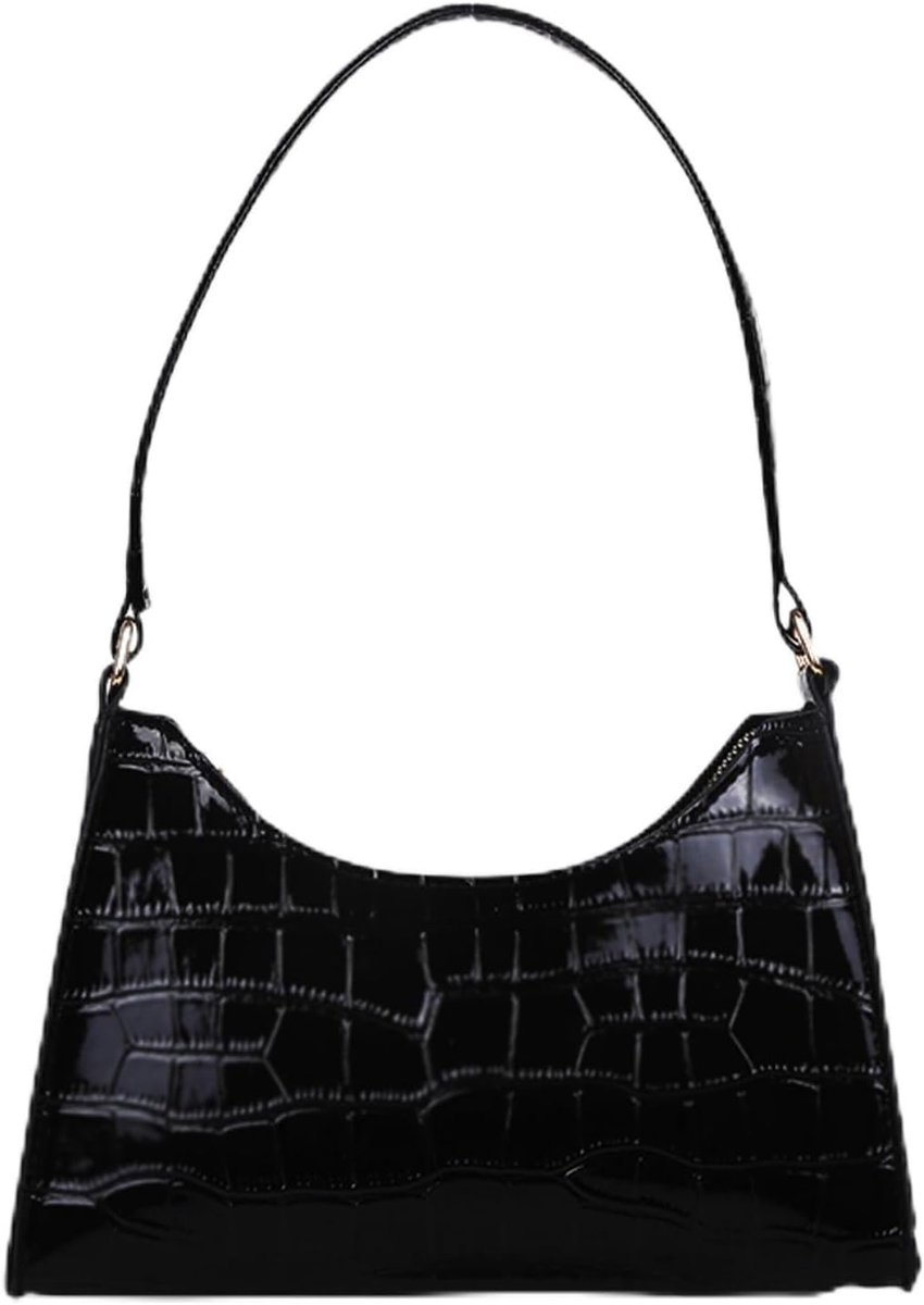 Schoudertas klein - krokodillenpatroon - retro Y2K clutch - perfect voor dagelijks gebruik - ShopVlot