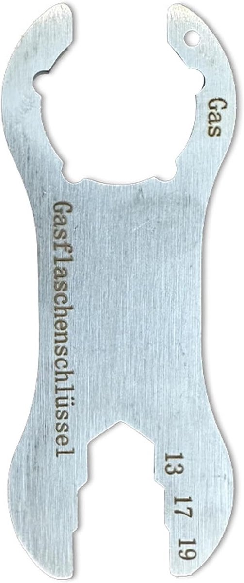 Cilindersleutel - RVS multifunctioneel - Met flesopener - Ideaal voor camping - ShopVlot