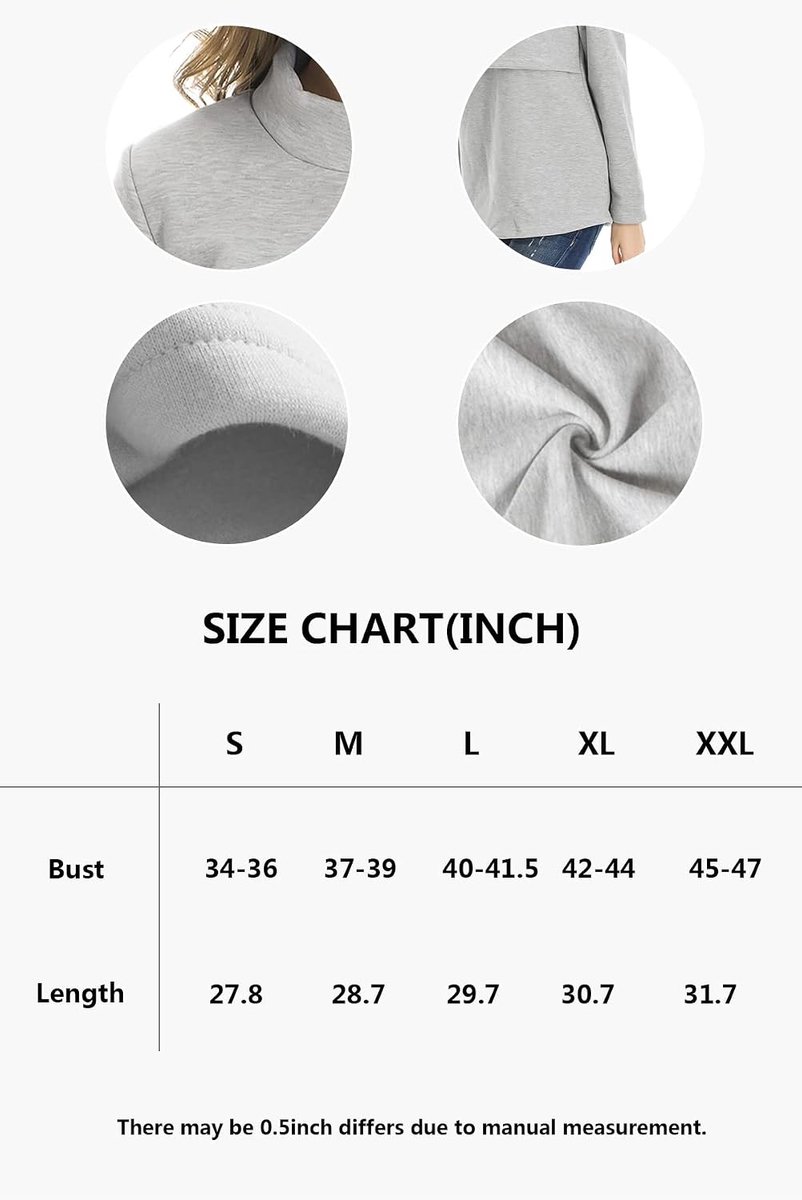 Borstvoedingstops lange mouwen - winter - comfortabel - ideaal voor borstvoeding - ShopVlot