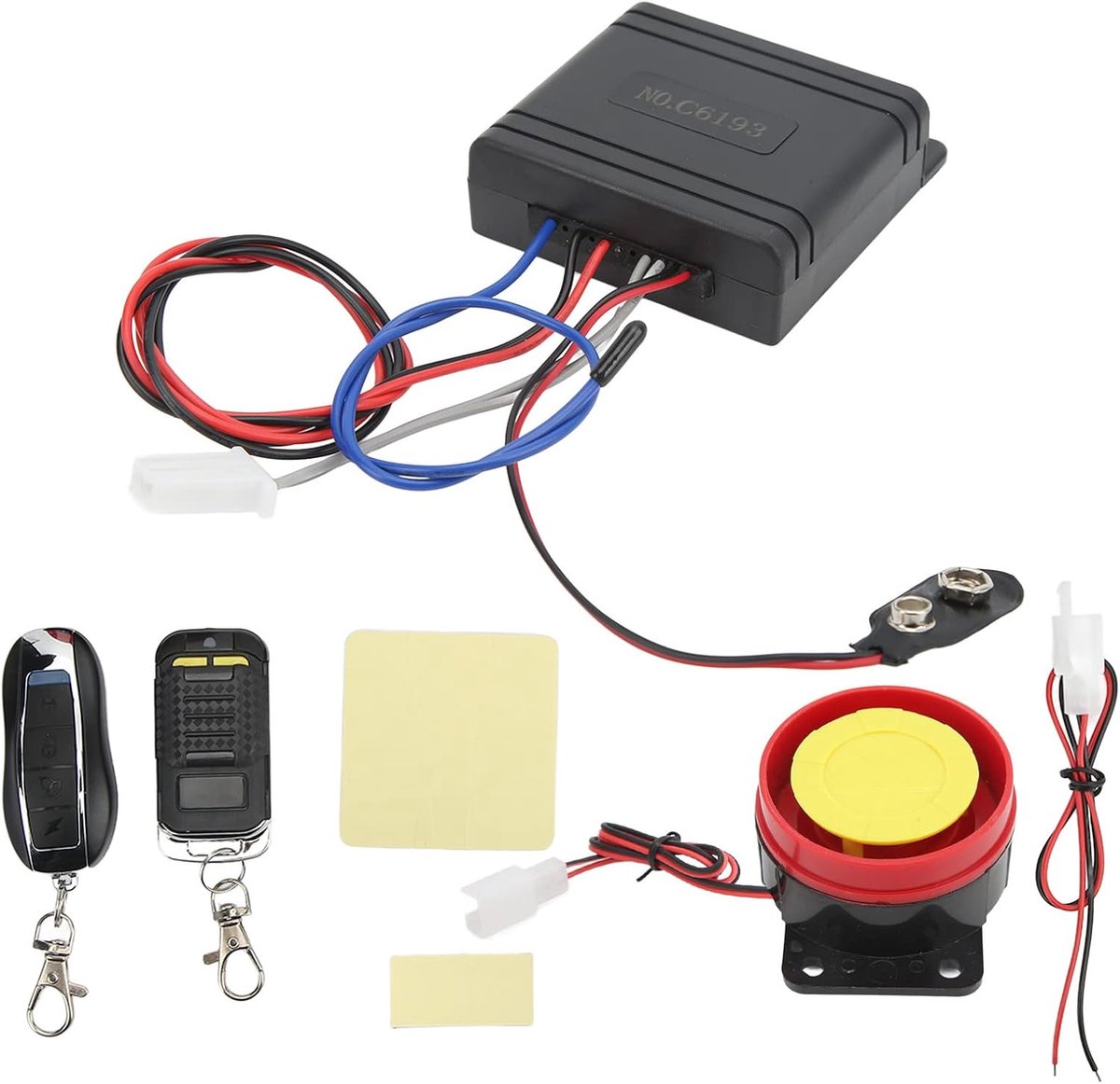 Motorfiets alarm systeem - Draadloze trillingsalarm - Compact en universieel - Perfect voor scooter en fiets - ShopVlot