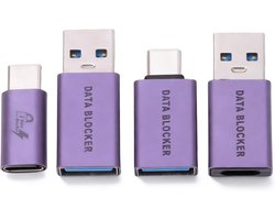 4 Pack Data Locker, USB and USB C Data Locker, Juice Jacking, Refuses Hacking, for Smartphone, PC, Laptop, Tablet - ShopVlot