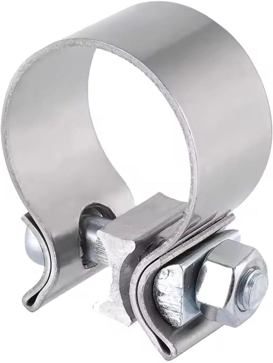 Universal Exhaust Terminals, ø63-67mm, Hose Clamp, 304 Stainless Steel Exhaust Pipe Clamp, O-Shaped Clamps, Stable - ShopVlot