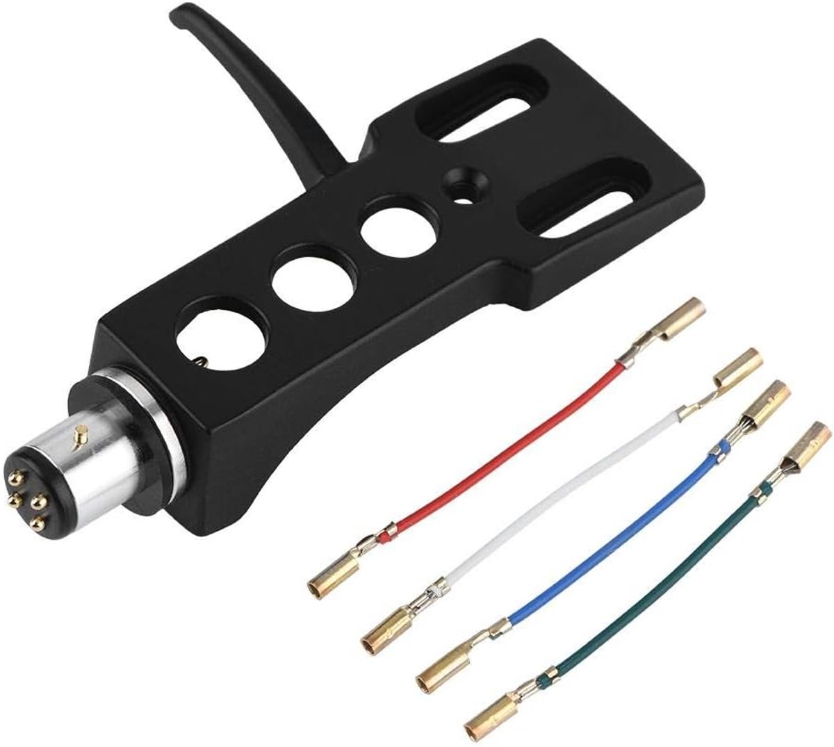 Turntable Headshell Universal LP Turntable Cartridge Phono Headshell Mount Replacement with Lead Wires - ShopVlot