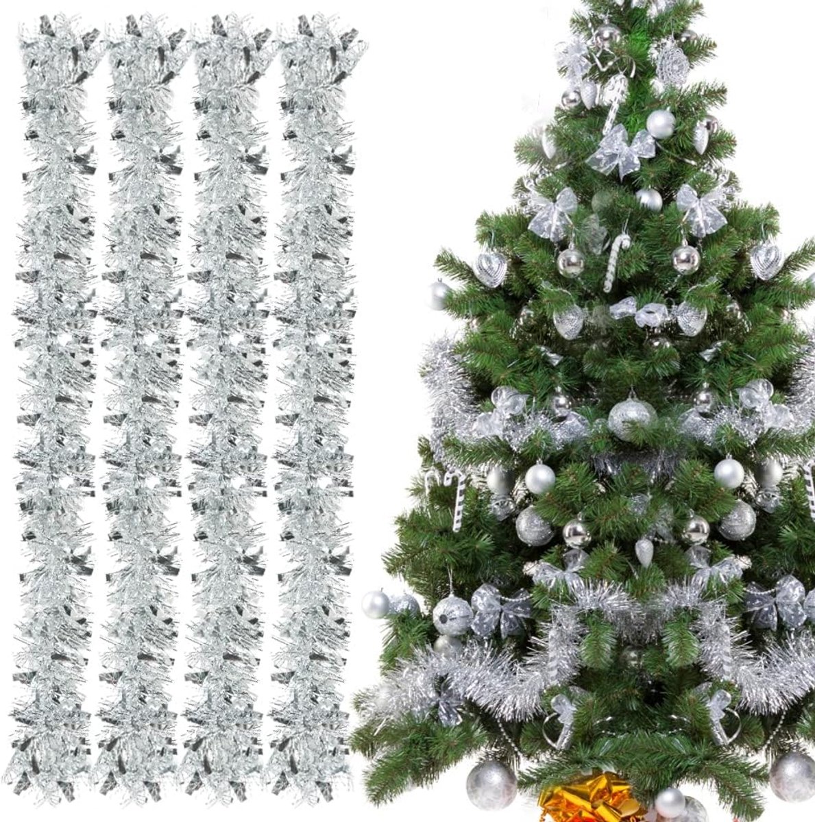 Bluelves Christmas silver thick tassel A1 - ShopVlot