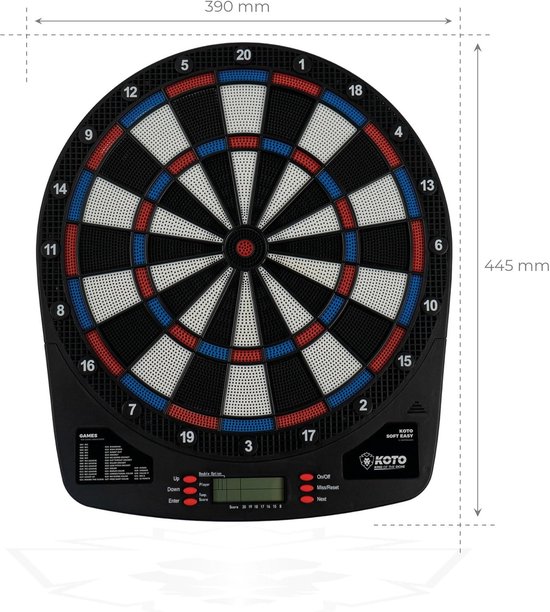 Soft Easy Elektronisch Dartbord met 15.5 inch Scherm van Smartness Games — afbeelding 4