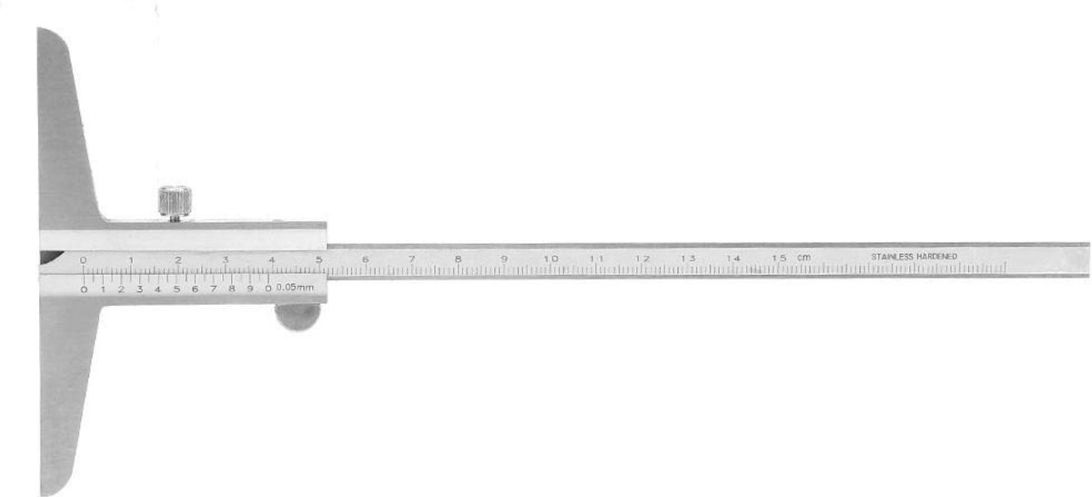 Caliber Vernier depth, stainless steel vernier depth gauge for different kinds of machine processes (0-150mm) - ShopVlot