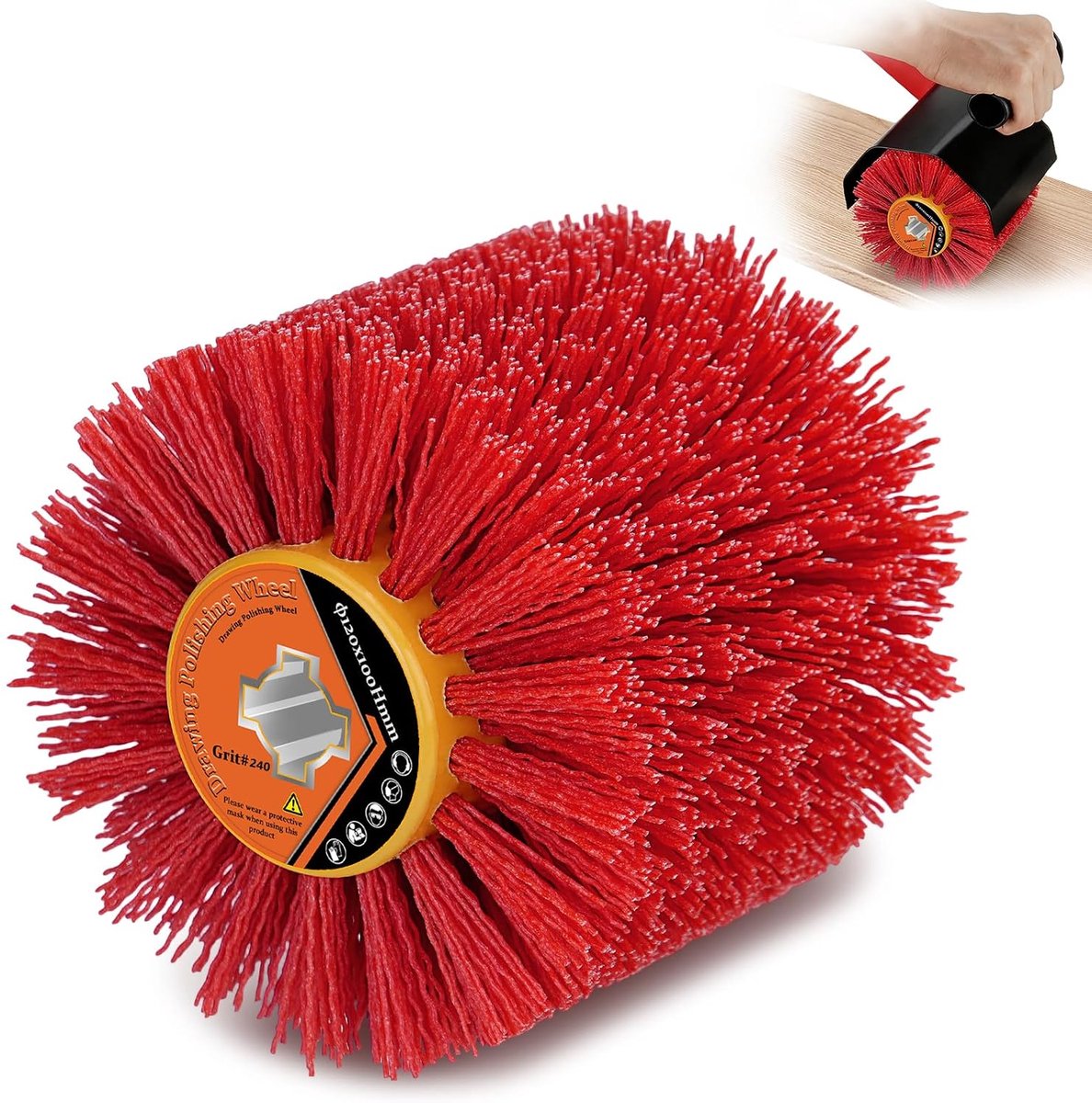 Nylon brushes, grit #240, 120 x 100 mm, sanding brushes, brush brush - ShopVlot