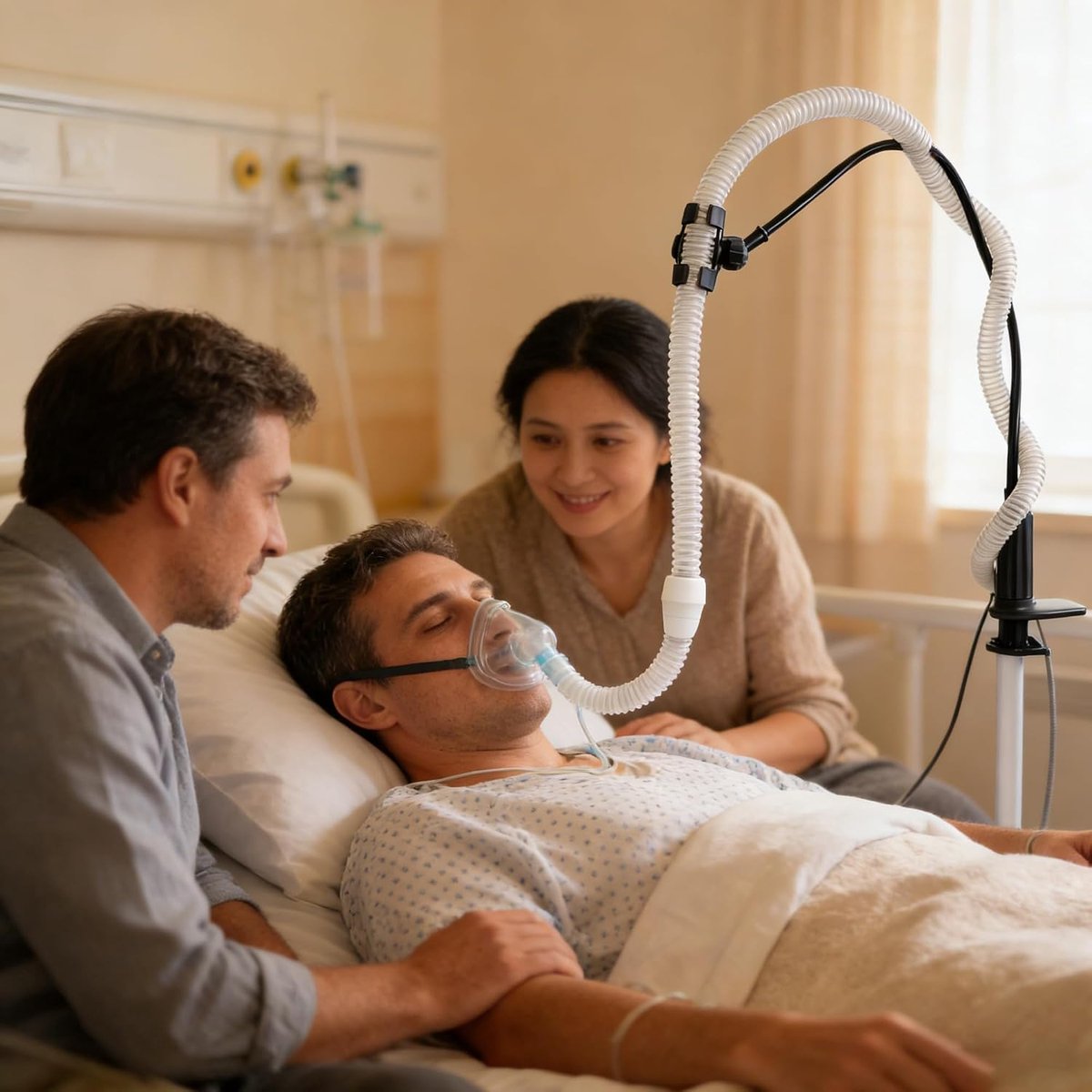 slanghouder, CPAP slanghouder voor bed 360 ° verstelbare buisondersteuning, CPAP-accessoires met - ShopVlot