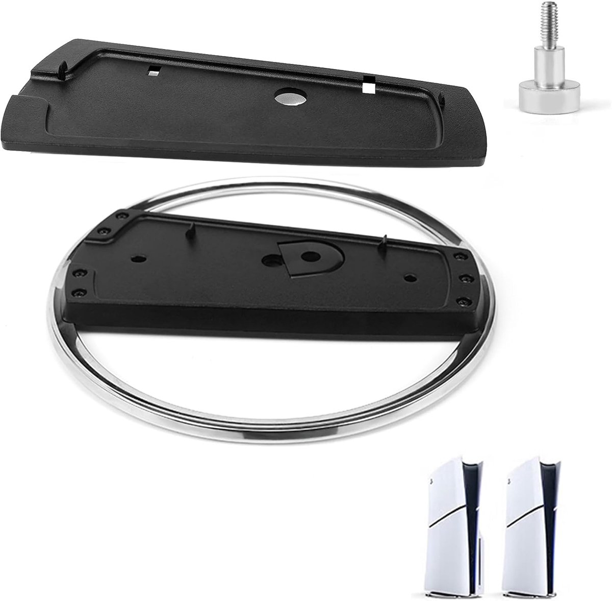 PS5 Vertical Stand for PS5 / PS5 Slim / PS5 Pro (Disc & Digital Universal), PS5 Slim Stand Black, PS5 Holder, PS5 Slim - ShopVlot