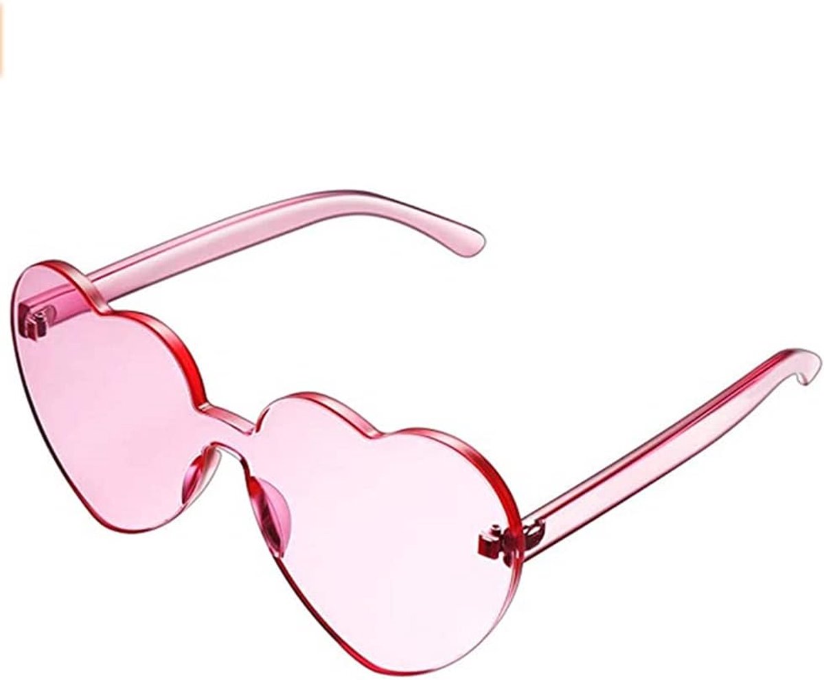 Party Glasses,Sunglasses Retro Heart Sunglasses Retro Colored Glasses Glasses Heart Shape Valentine's Day Carnival for - ShopVlot
