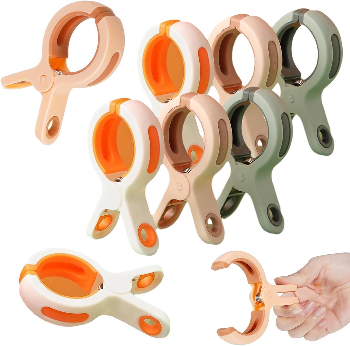 Pack of 8 Towel Clips for Beach Chairs, Bath Towel Clips Windproof - ShopVlot