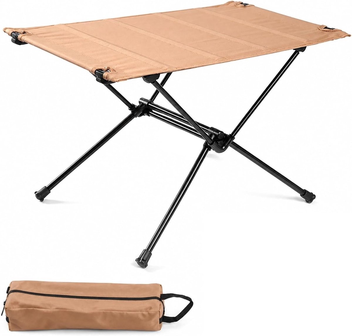 Vouwbare campingtafel, ultra licht en compact met 30 kg draagvermogen, ideaal voor kamperen, wandelen en buitenactiviteiten