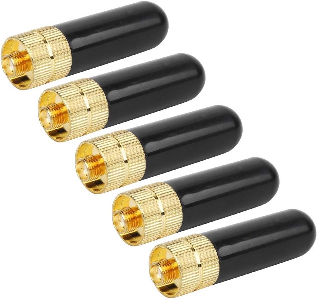 5Pcs Dual Band UHfVHF SMA Female Antenna, SMA Radio Antenna Lightweight For Baofeng UV-5R BF-888S UV-82 UV-5Ra UV-5RE - ShopVlot