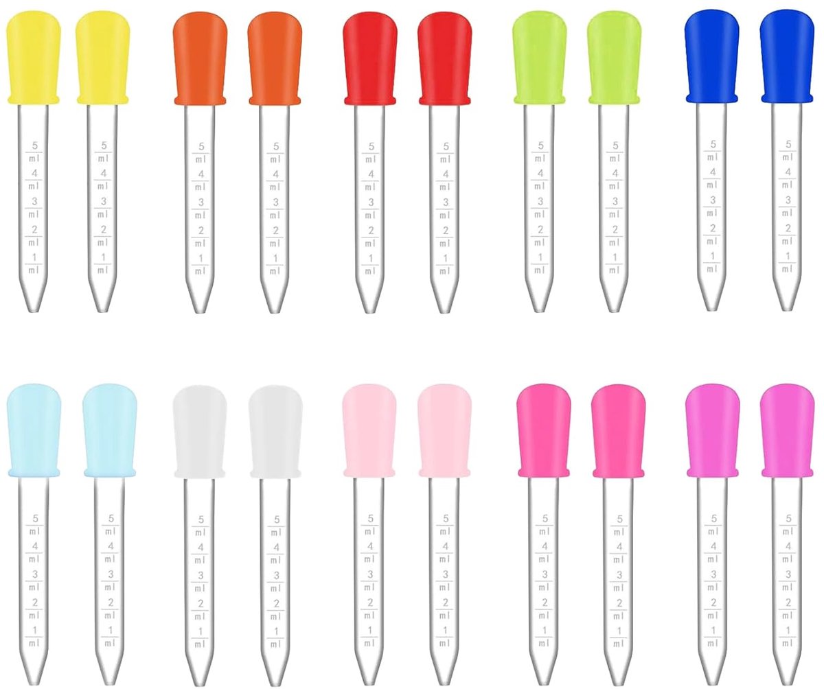 20 stuks pipet siliconen druppelaarset, 5 ml transparante pipet, vloeistofpipet, pipetten voor planten, huisdieren - ShopVlot