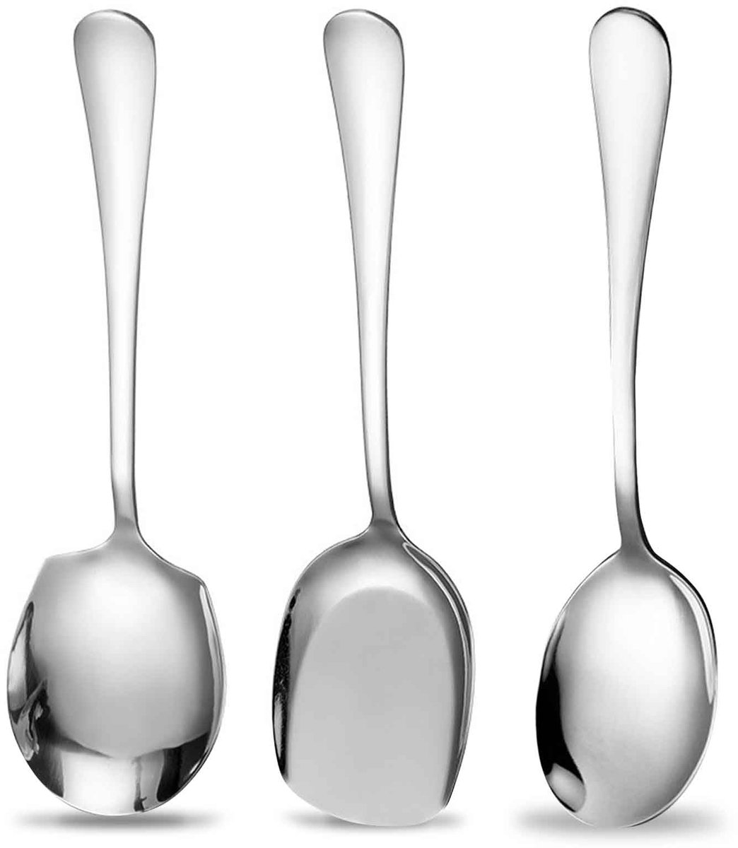 Grote Servlepel, 3 Stuks, Roestvrij Staal, Voor Buffet en Keuken