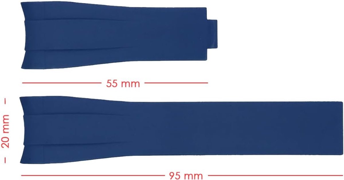 Horlogeband voor heren - siliconen - lichtgewicht - waterproof en comfortabel - ShopVlot