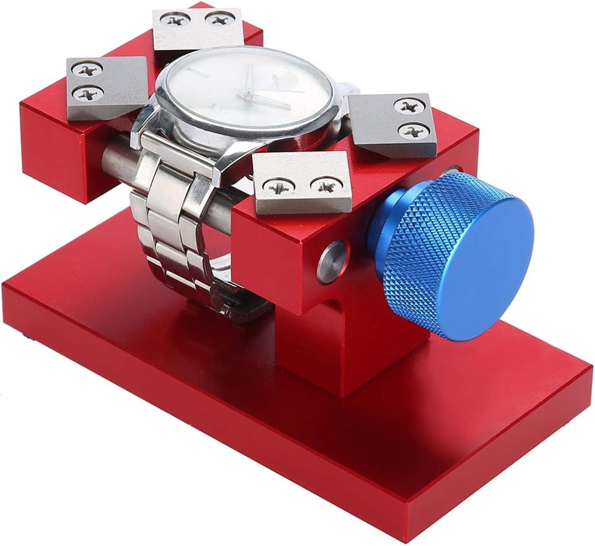 Horloge lunette verwijdertools 38-40mm - Rood, roestvrij staal + legering - Handig voor batterijvervanging - ShopVlot