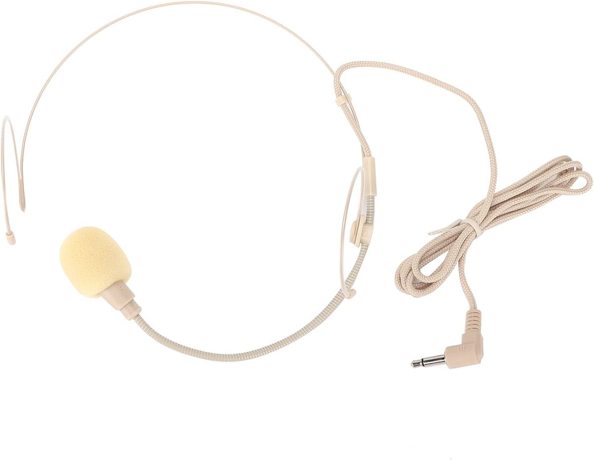 Headset microfoon met vaste gesp - lichtgewicht ontwerp - anti-zweet en stofdicht - geschikt voor uitzendingen - ShopVlot
