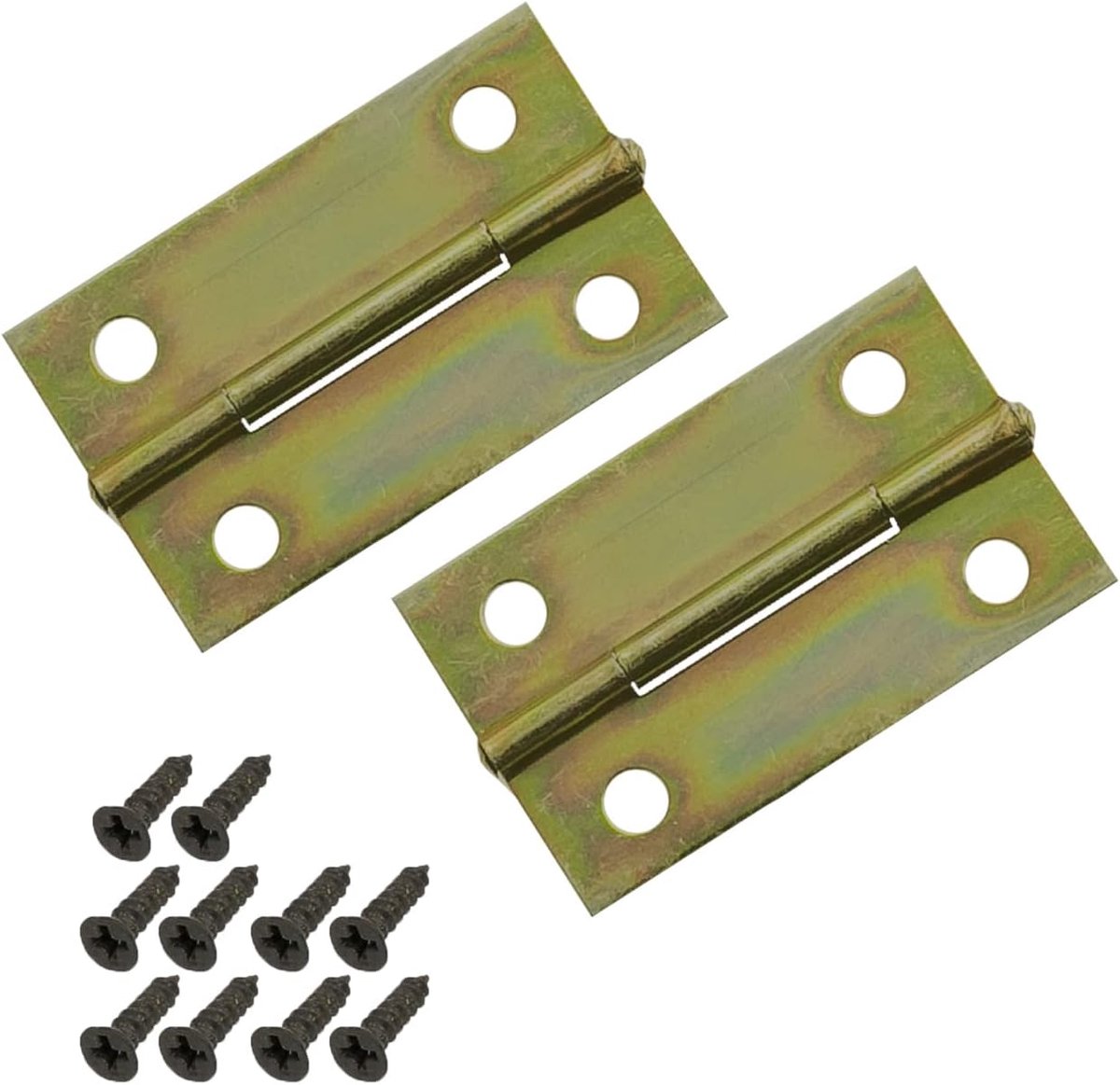 Decoratieve scharnier 35 x 21 mm - vintage metaal - goudkleurig - ideaal voor handgemaakte projecten - ShopVlot