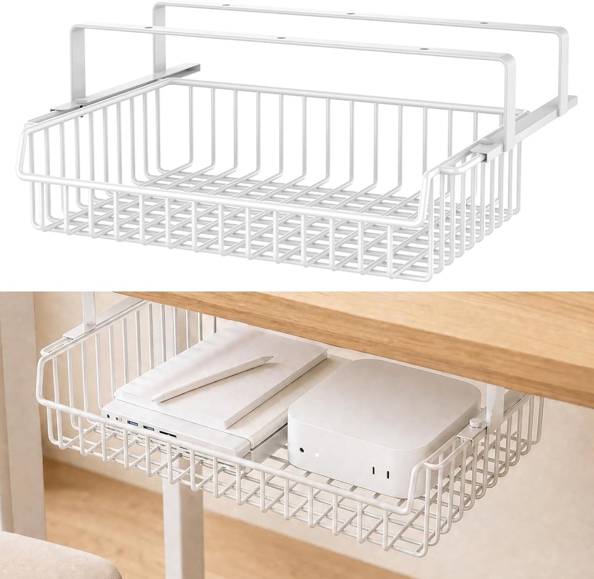Onderbureau lade - metalen bureau-organizer - grote capaciteit - creëert extra ruimte - ShopVlot