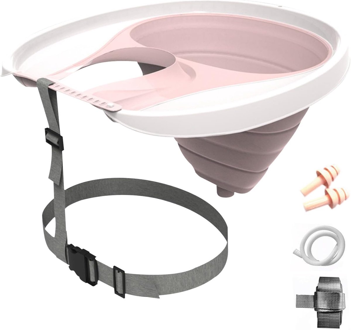 Haarwasbak voor Bedlegerigen - Opvouwbare en Inflatable - Inclusief Strap en Oordopjes - ShopVlot