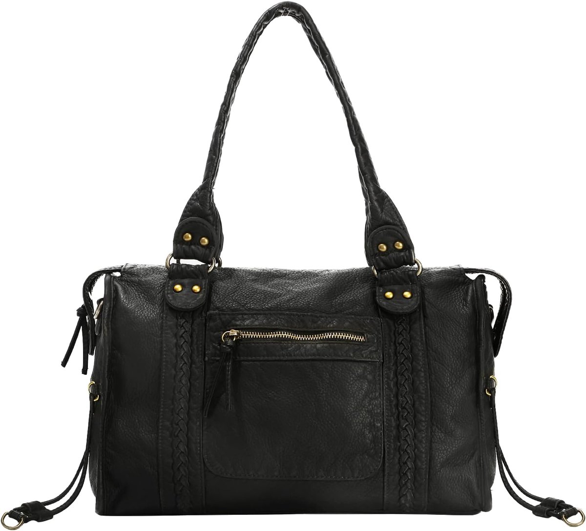 Dames Crossbody Tas Groot - Retro Hobo Handtas - Vintage Punk Design - Ideaal voor dagelijks gebruik - ShopVlot