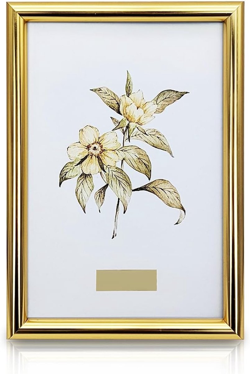Fotolijst 6 x 4 Inch - Stabiel Aluminium Legering - Goudkleurig - Perfecte Tafeldecoratie voor Verjaardag - ShopVlot