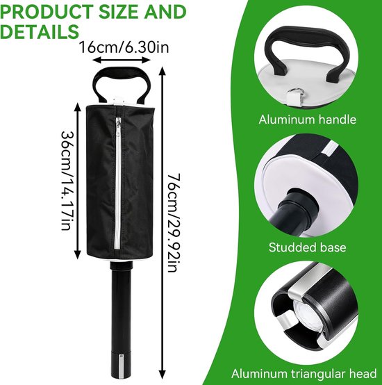 Golf Pick-up Bag, 70 Ballen - Draagbaar - Aluminium Buis - Efficiënt golfballen verzamelen - ShopVlot van GOLF — afbeelding 4