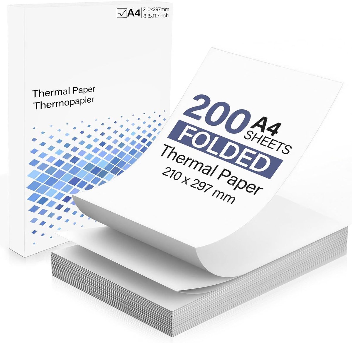 A4 Vouwbaar Thermisch Papier - 80g/m² - 100 vel - Ideaal voor afdrukken - ShopVlot