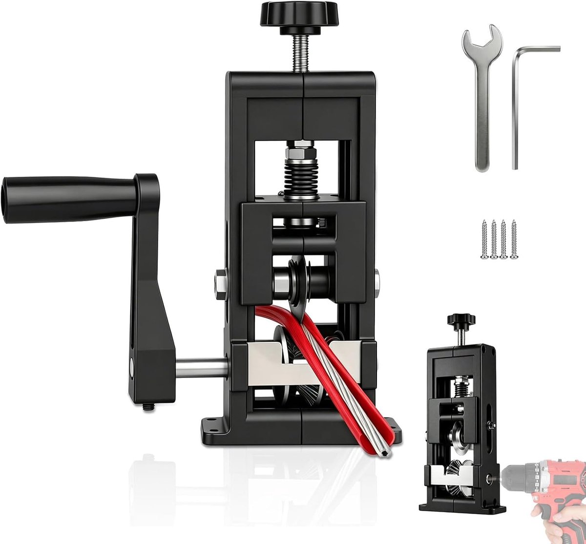 Joyzan Handmatige elektrische kabelstripmachine, zwengelmachine, draadstripmachine, 1-25 mm, draadtang voor - ShopVlot