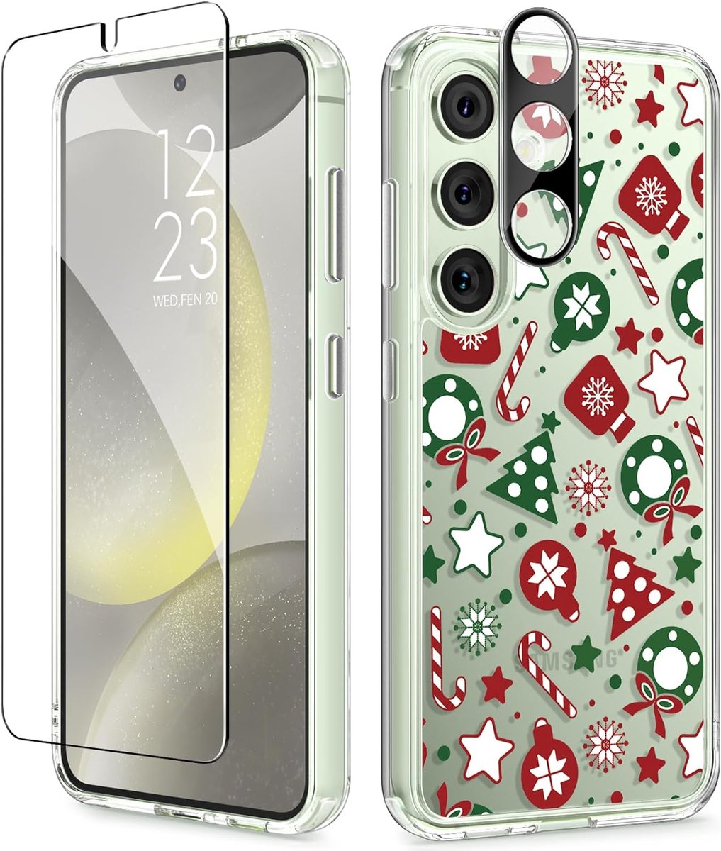 GVIEWIN Compatible with Samsung Galaxy S24 Case 6.2 inch 2024, with Screen Protector, Protective Film + Camera Screen - ShopVlot
