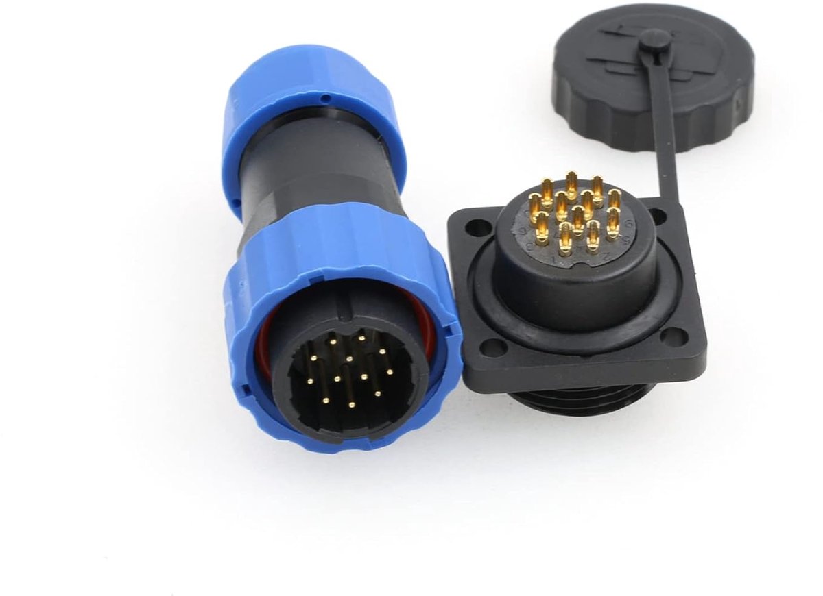 SD20 Square Panel Cross Section Power Cable Plug Waterproof IP68 LED Aviation Power Cable Plug Socket for Outdoor - ShopVlot